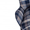 Кресло DUKEN (mod. 0179322), металл/ткань, 79х59х66 см, синий/синяя шотландка/черный