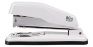 Степлер Deli E0414S/WHITE 24/6 26/6 (25листов) белый 50скоб коробка