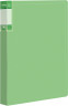 Папка с 40 прозр.вклад. Бюрократ Gems GEM40GRN A4 пластик 0.7мм торц.карм с бум. встав зеленый турмалин