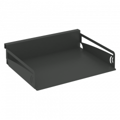 Навесной лоток для бумаг горизонтальный MAN-21 Антрацит металл 320*263*70