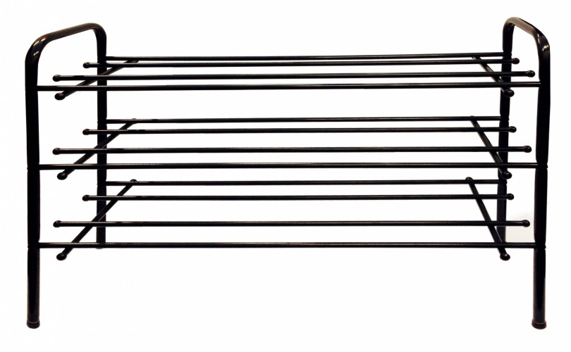 Подставка для обуви Бюрократ 325x715x540мм 3яр. черный (ПО-3/70/BLACK)