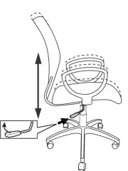 Кресло Бюрократ CH-599AXSL серый TW-32K03 сиденье черный TW-11 сетка/ткань крестов. металл хром