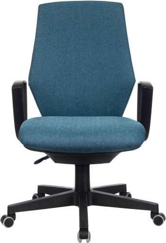 Кресло Бюрократ CH-545 синий 38-415 крестов. пластик