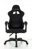 Кресло игровое Zombie Rudger черный с подголов. крестов. пластик