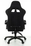 Кресло игровое Zombie Rudger черный с подголов. крестов. пластик