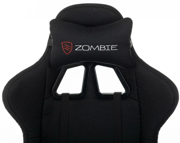 Кресло игровое Zombie Rudger черный с подголов. крестов. пластик
