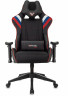 Кресло игровое Zombie VIKING 4 AERO белый/синий/красный ткань/эко.кожа с подголов. крестов. пластик