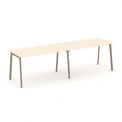 Estetica Рабочая станция на 2 места ES.RS-2.3-VP Сатин/Латте металл 2760*730*750