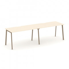 Estetica Рабочая станция на 2 места ES.RS-2.3-VP Сатин/Латте металл 2760*730*750