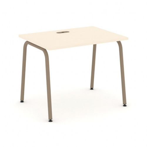 Estetica Стол рабочий ES.SP-1-LK Сатин/Латте металл 980*730*750