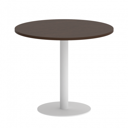 Home Office Стол круглый VR.SP-5-90.1 Венге/Белый металл 900*900*750