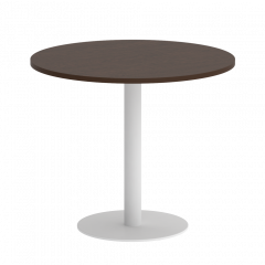 Home Office Стол круглый VR.SP-5-90.1 Венге/Белый металл 900*900*750