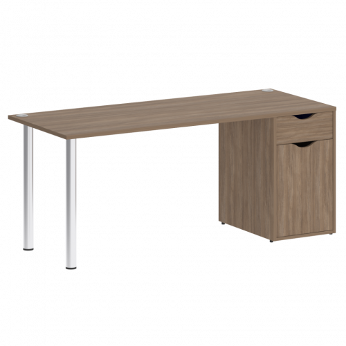 Home Office Стол письменный VR.SP-3-178.1 Дуб аризона/Хром опоры 1780*720*750