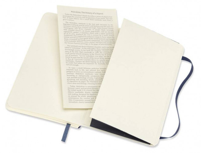 Блокнот Moleskine CLASSIC SOFT QP614B20 Pocket 90x140мм 192стр. пунктир мягкая обложка синий сапфир