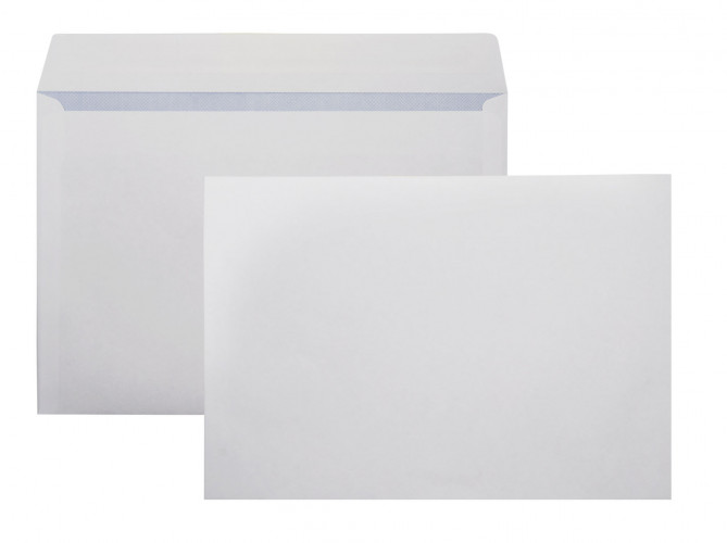 Конверт Buro С40.10.50 C4 229x324мм белый силиконовая лента 90г/м2 (pack:50pcs)