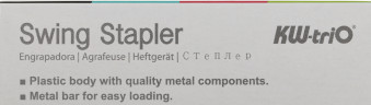 Степлер Kw-Trio 055X6-PNK Swing Standing 24/6 26/6 (20листов) розовый 100скоб пластик коробка