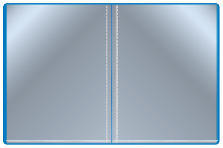 Папка с 20 прозр.вклад. Бюрократ -BPV20 A4 пластик 0.6мм торц.карм с бум. встав ассорти