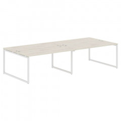 Стол 4-х местный XQWST 3214 Сосна Эдмонт/Белый 3206х1406х750 XTEN-Q