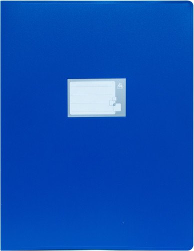 Папка на 4-х кольцах Бюрократ -0827VA3BLU A3 верт. пластик 0.8мм кор.27мм синий