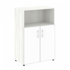 Yalta Шкаф LT.ST-2.2 R white Снежная патина/Стекло white 800*450*1195