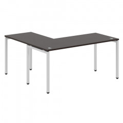 Стол угловой XSCT 1615 Легно темный/Алюминий 1600х1500х750 XTEN-S