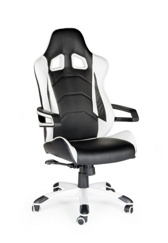 Кресло руководителя  Джокер Х CX0688H01 black+white