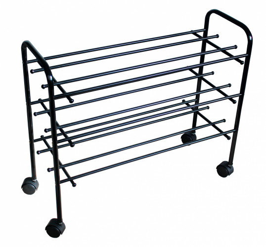 Подставка для обуви Бюрократ 325x752x600мм 3яр. черный (ПО-3/70К/BLACK)