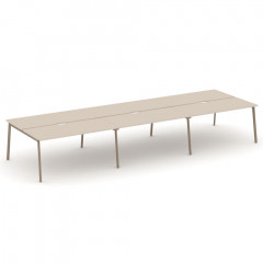 Estetica Двойной наборный элемент рабочей станциии ES.2.NRS-3-VP Капучино/Латте металл 1380*1500*750