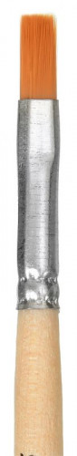 Кисть Silwerhof 981150 худож. синтетика плоск. №6 дерев.лакир.ручка
