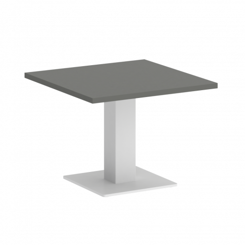 Home Office Стол журнальный квадратный VR.SP-5-60.2G Металлик/Белый металл 600*600*450