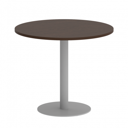 Home Office Стол круглый VR.SP-5-90.1 Венге/Серый металл 900*900*750