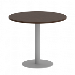 Home Office Стол круглый VR.SP-5-90.1 Венге/Серый металл 900*900*750