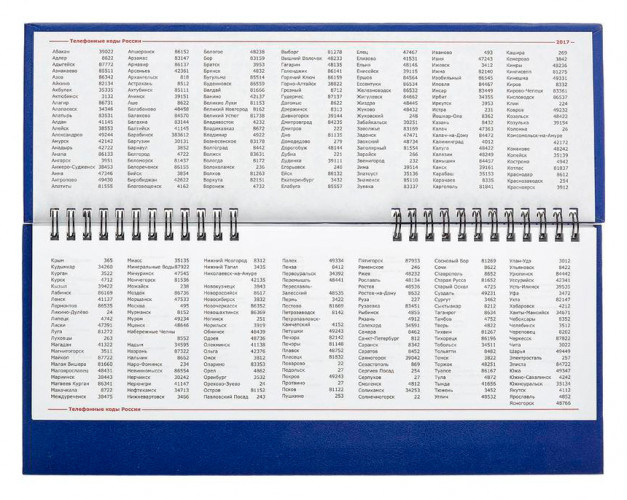 Планинг 47869 305x130мм недатир. бумвинил 64л синий