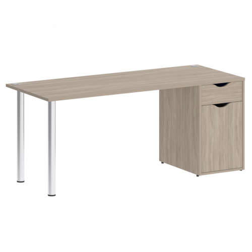 Home Office Стол письменный VR.SP-3-178.1 Дуб аттик/Хром опоры 1780*720*750