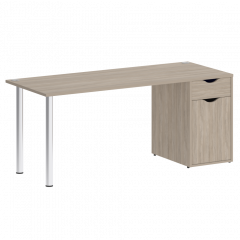 Home Office Стол письменный VR.SP-3-178.1 Дуб аттик/Хром опоры 1780*720*750