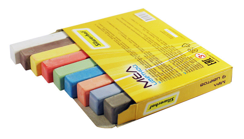 Мел цветной Silwerhof 882086-09 Солнечная коллекция 9цв. картон.кор.