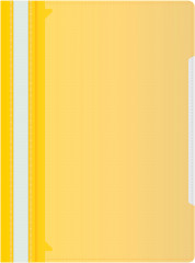 Папка-скоросшиватель Бюрократ -PS-K20YEL A4 прозрач.верх.лист карм.на лиц.стор. пластик желтый 0.12/0.16