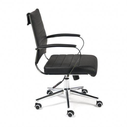 Кресло CITY-LOW, кож/зам, черный