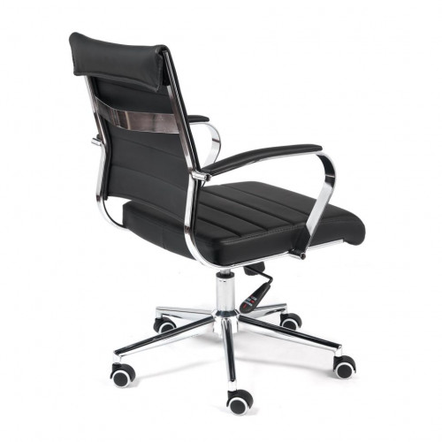 Кресло CITY-LOW, кож/зам, черный