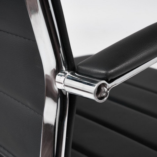 Кресло CITY-LOW, кож/зам, черный