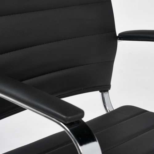 Кресло CITY-LOW, кож/зам, черный