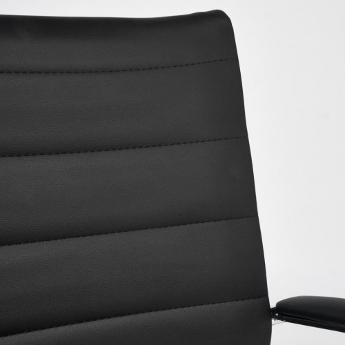 Кресло CITY-LOW, кож/зам, черный