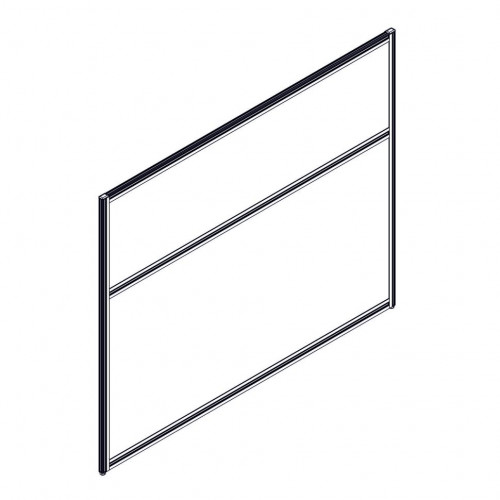 Секция комбинированной перегородки RP115SL140 Серый/Tempo 8 (зеленый) 1400х22х1115