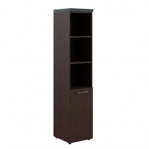 Шкаф колонка с глухой малой дверью и топом THC 42.5(R) Венге Магия 430х452х1968 TORR