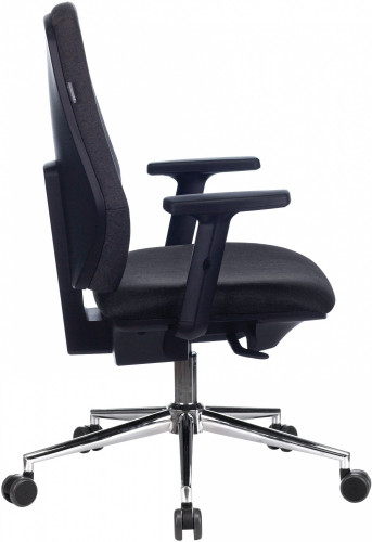 Кресло Бюрократ CH-545SL серый 38-417 крестов. металл хром