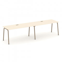 Estetica Рабочая станция на 2 места ES.RS-2.4-LK Сатин/Латте металл 3160*730*750