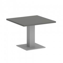 Home Office Стол журнальный квадратный VR.SP-5-60.2G Металлик/Серый металл 600*600*450