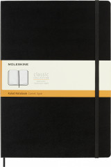 Блокнот Moleskine CLASSIC QP110 A4 297x210мм 192стр. линейка твердая обложка черный
