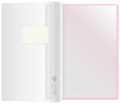 Папка-скоросшиватель Silwerhof A4 прозрач.верх.лист 10 вкладышей боков.перф. полипропилен розовый