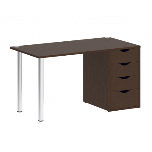 Home Office Стол письменный VR.SP-3-138.4 Венге/Хром опоры 1380*720*750